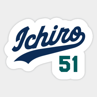 Ichiro 51, Seattle Baseball design Sticker